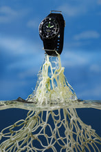 Load image into Gallery viewer, Gyre SeaCleaner 'Green Ocean' - black NATO